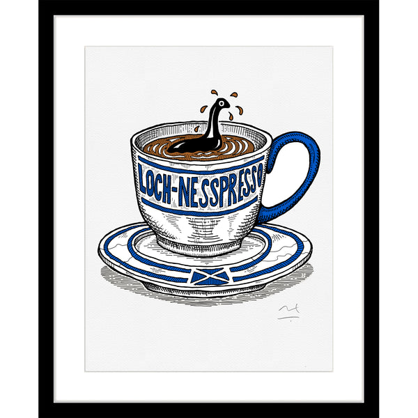 Limited Edition Art Print: Loch-nesspresso