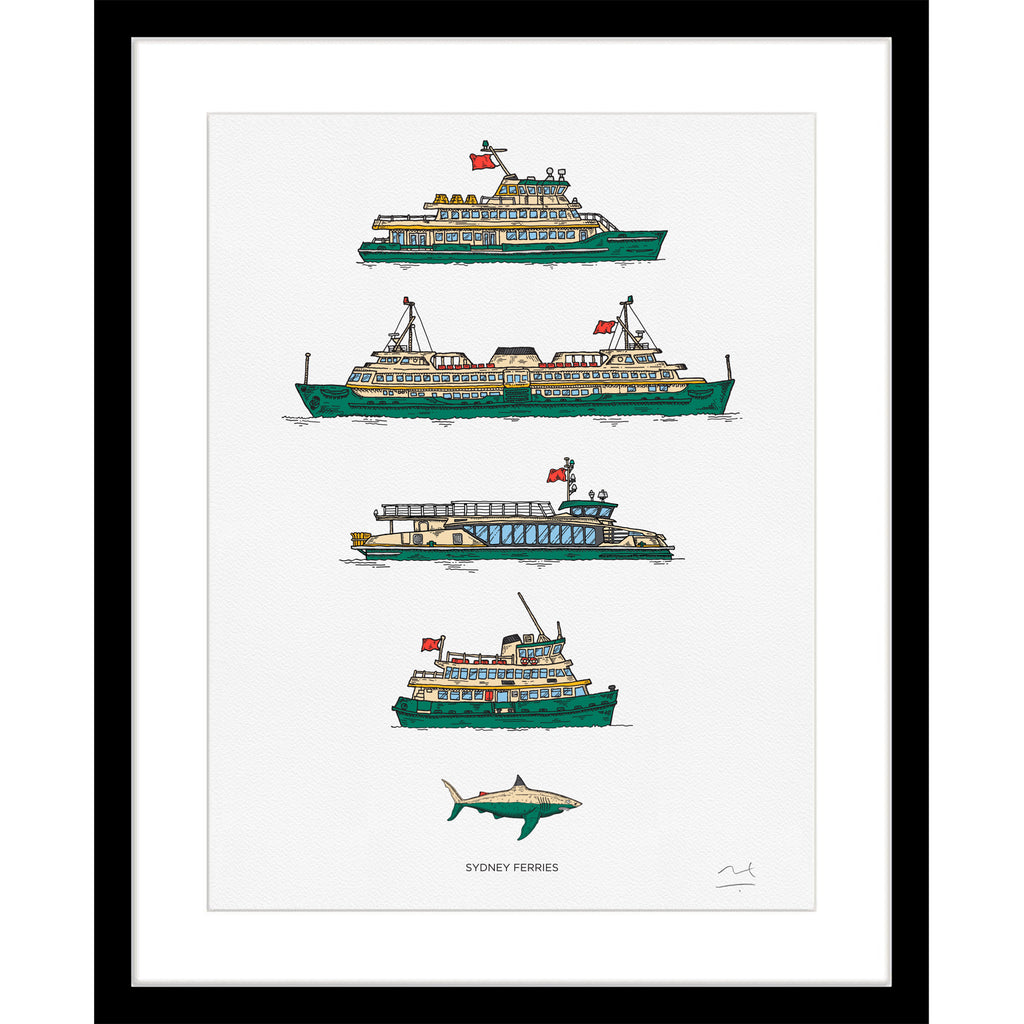 Limited Edition Print: New Sydney Ferries