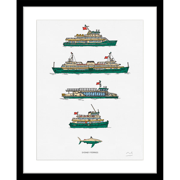 Limited Edition Print: New Sydney Ferries