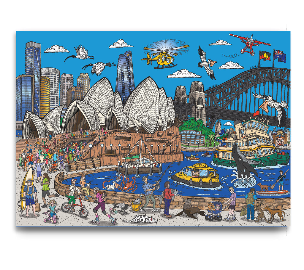 Large Canvas Prints: Farm Cove, Sydney