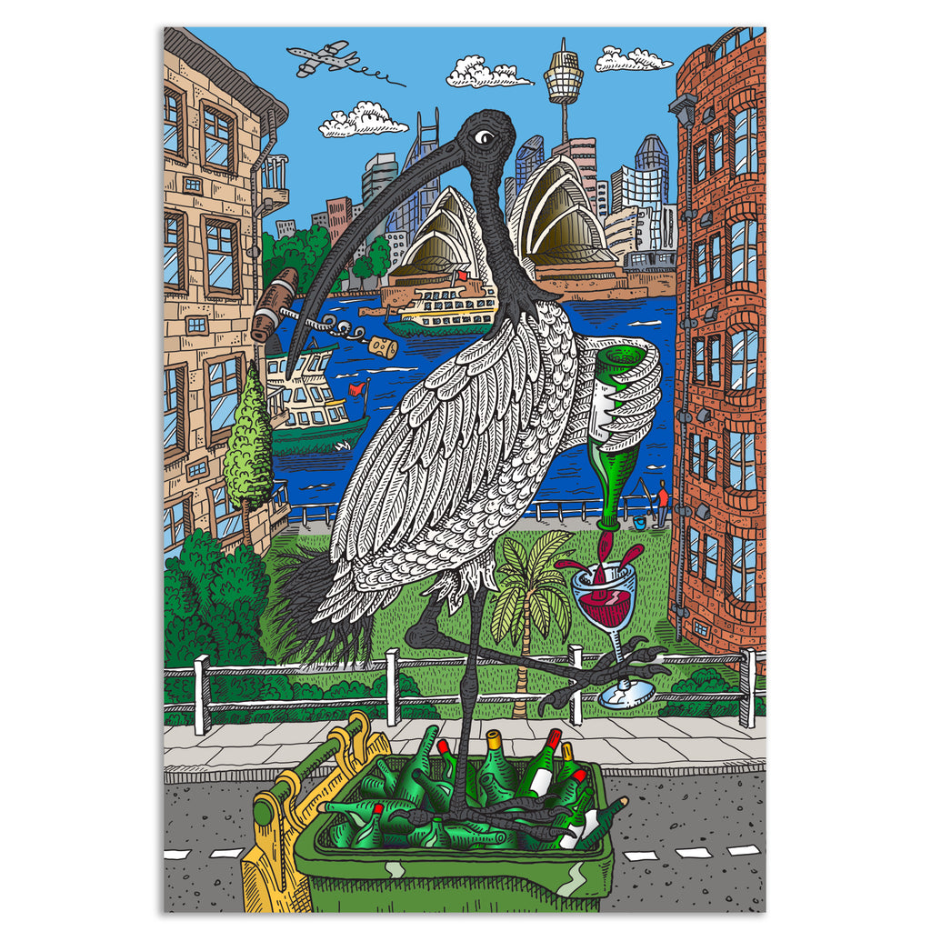 Large Canvas Print: Vin Chicken