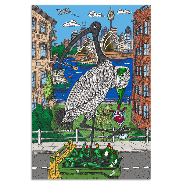 Large Canvas Print: Vin Chicken