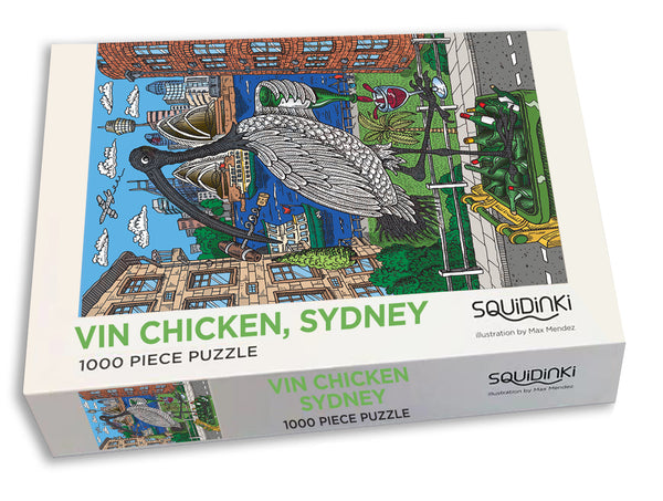 1000 Piece Jigsaw Puzzles: Vin Chicken AVAILABLE 14 MAY