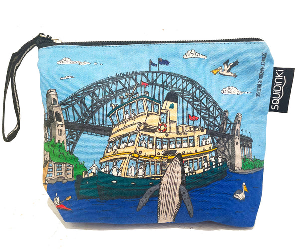 Cotton Pouch: Sydney harbour