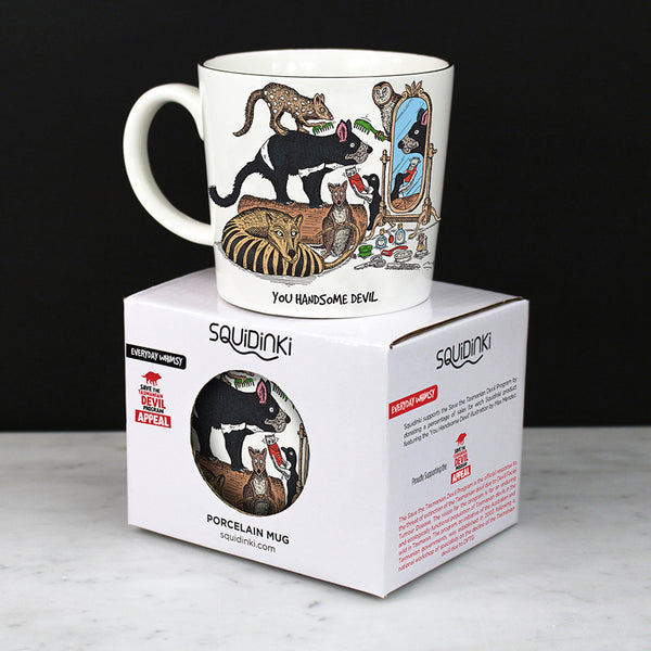 Porcelain Mug: Tasmanian Devil