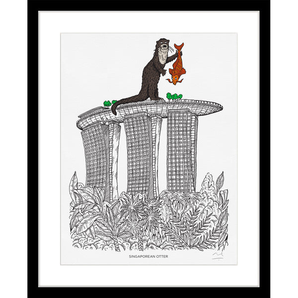 Art Print: Singaporean Otter