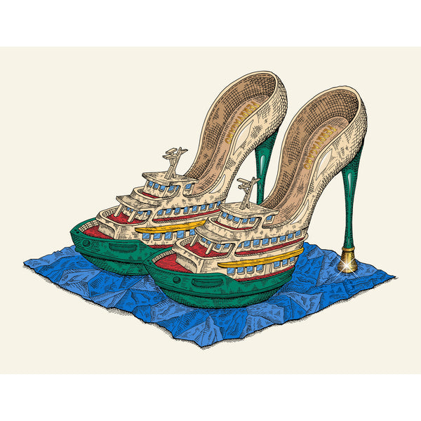 Large Canvas Print: Ferryagamos