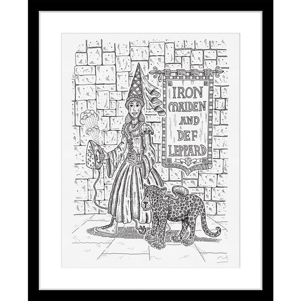 Limited Edition Art Print: Iron Maiden & Def Leppard