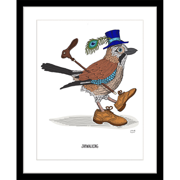 Limited Edition Art Print: Jaywalking