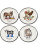 Moveable Feast Collection Set of 4 Canapé Plates