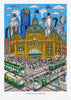 Limited Edition Art Print: Flinders St Station, Melbourne