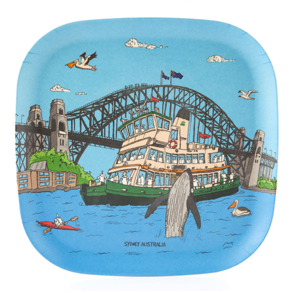 Eco-Bamboo fibre trays: Sydney Harbour