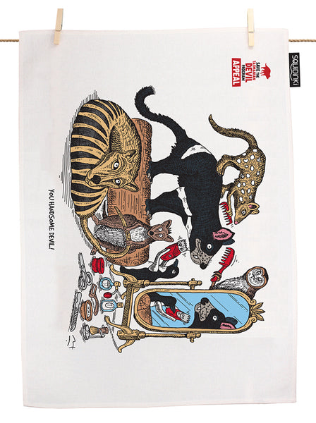 Tasmanian Devil Tea Towel