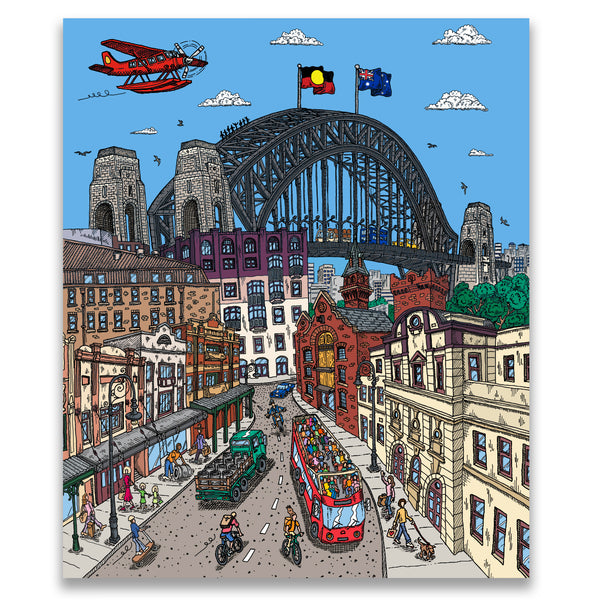Large Canvas Prints: The Rocks, Sydney
