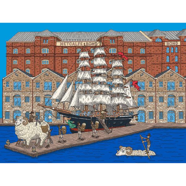 Large Canvas Prints: Wool Clipper