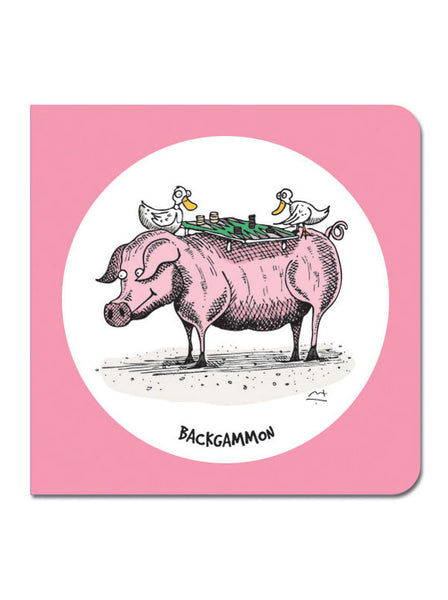 Backgammon Greeting Card