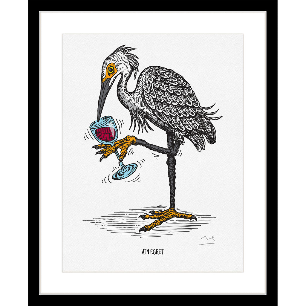 Limited Edition Art Print: Vin Egret