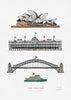 Limited Edition Print: Sydney Harbour Icons