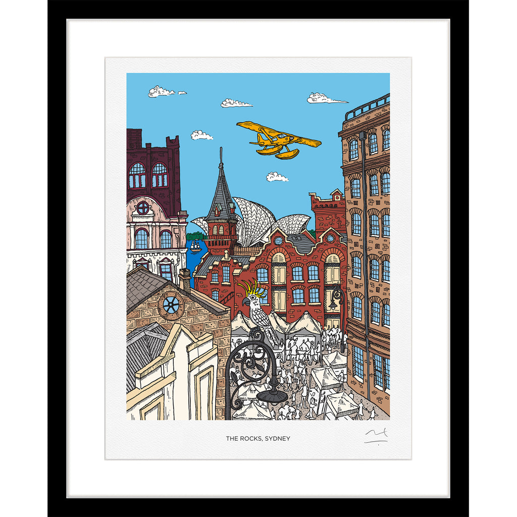 Limited Edition Art Print: The Rocks, Sydney