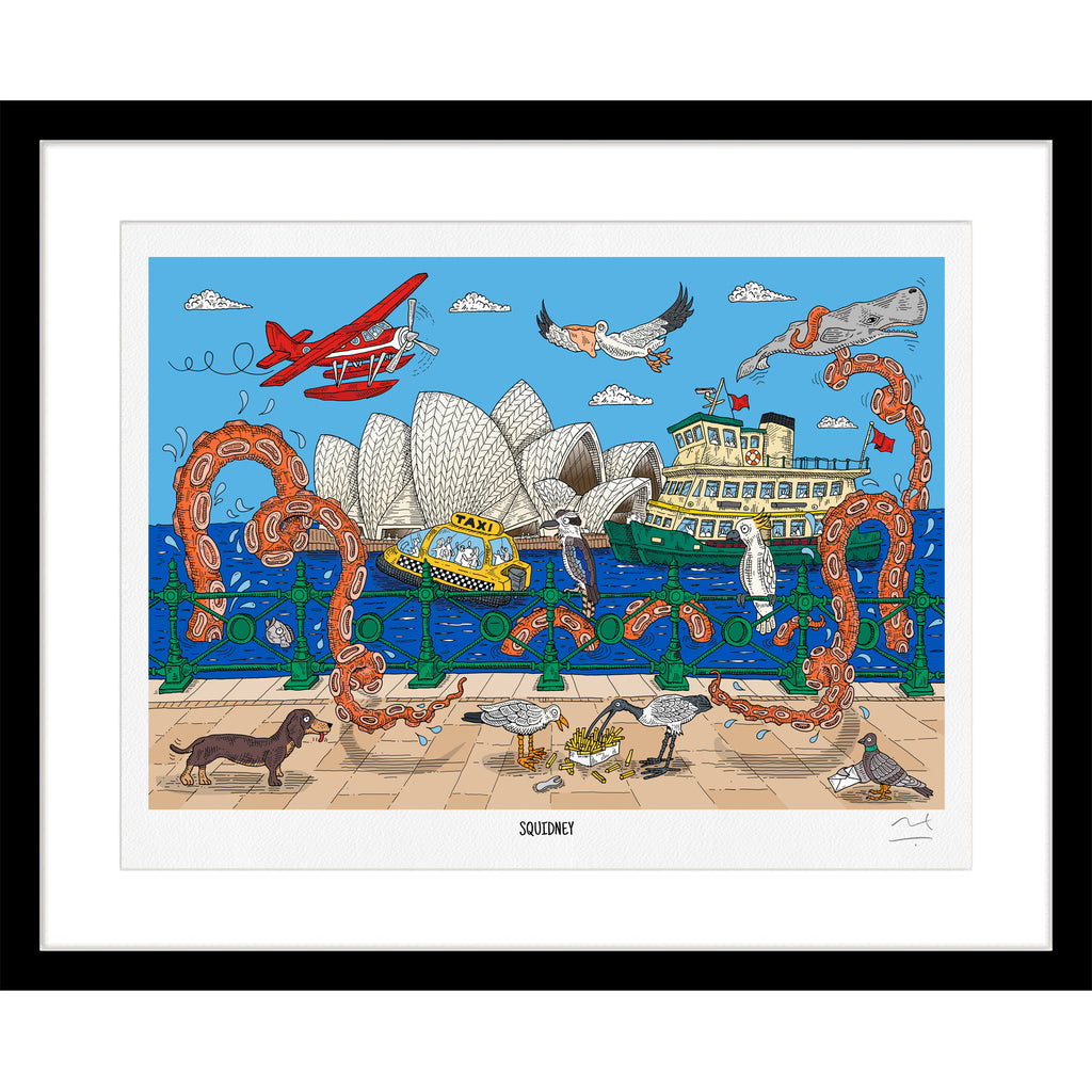 Limited Edition Art Print: Squidney