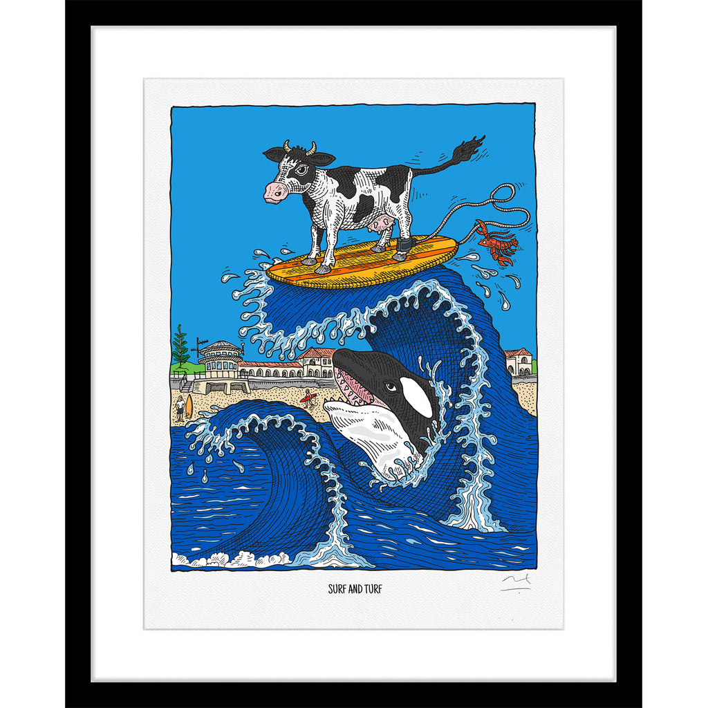 Limited Edition Art Print: Surf and Turf