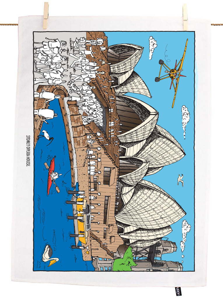 Sydney Opera House Tea Towel