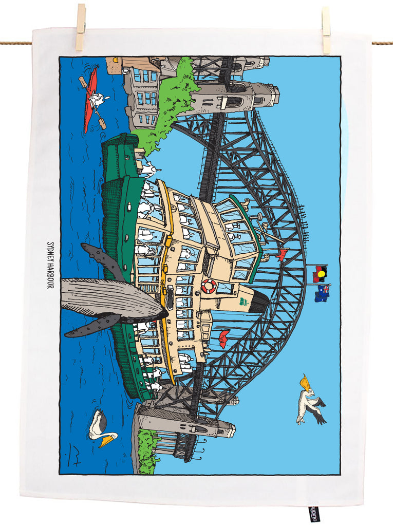Sydney Harbour Tea Towel