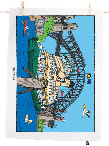 Sydney Harbour Tea Towel