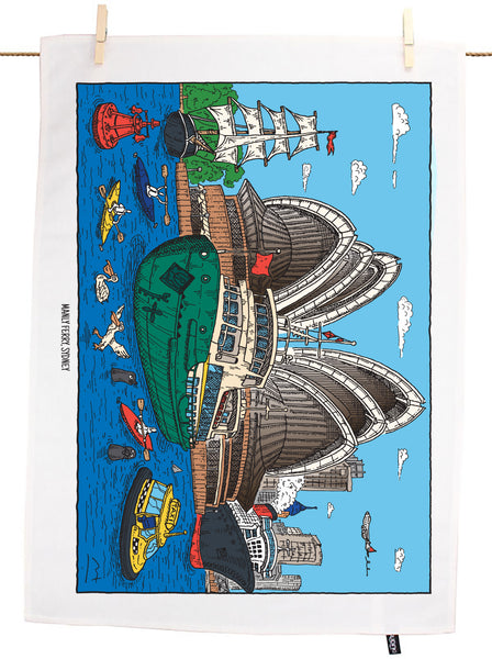 Manly Ferry, Sydney Tea Towel