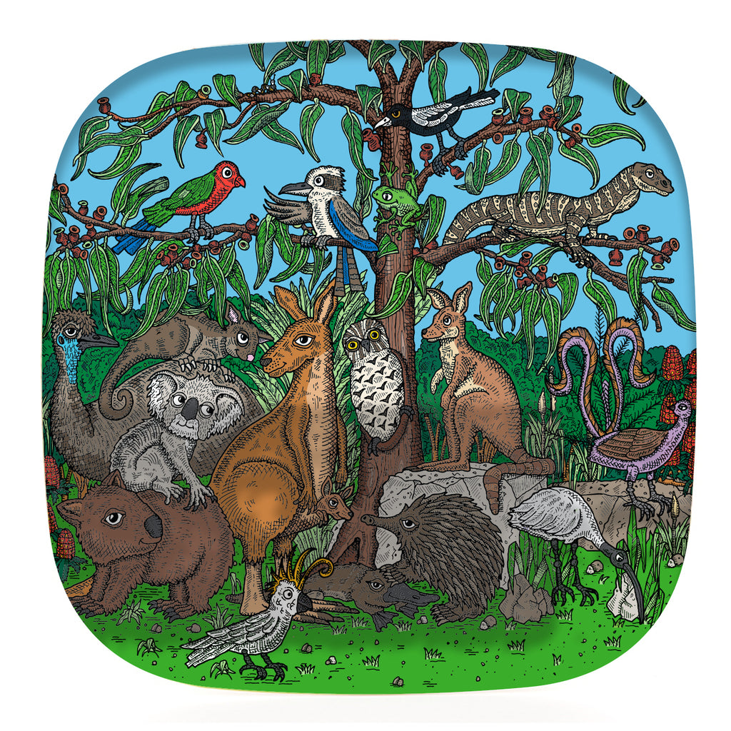 Eco-Bamboo fibre trays: Australian wildlife