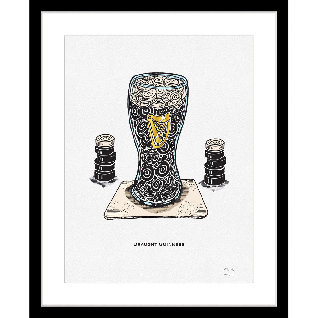 Limited Edition Art Print: Draught Guinness