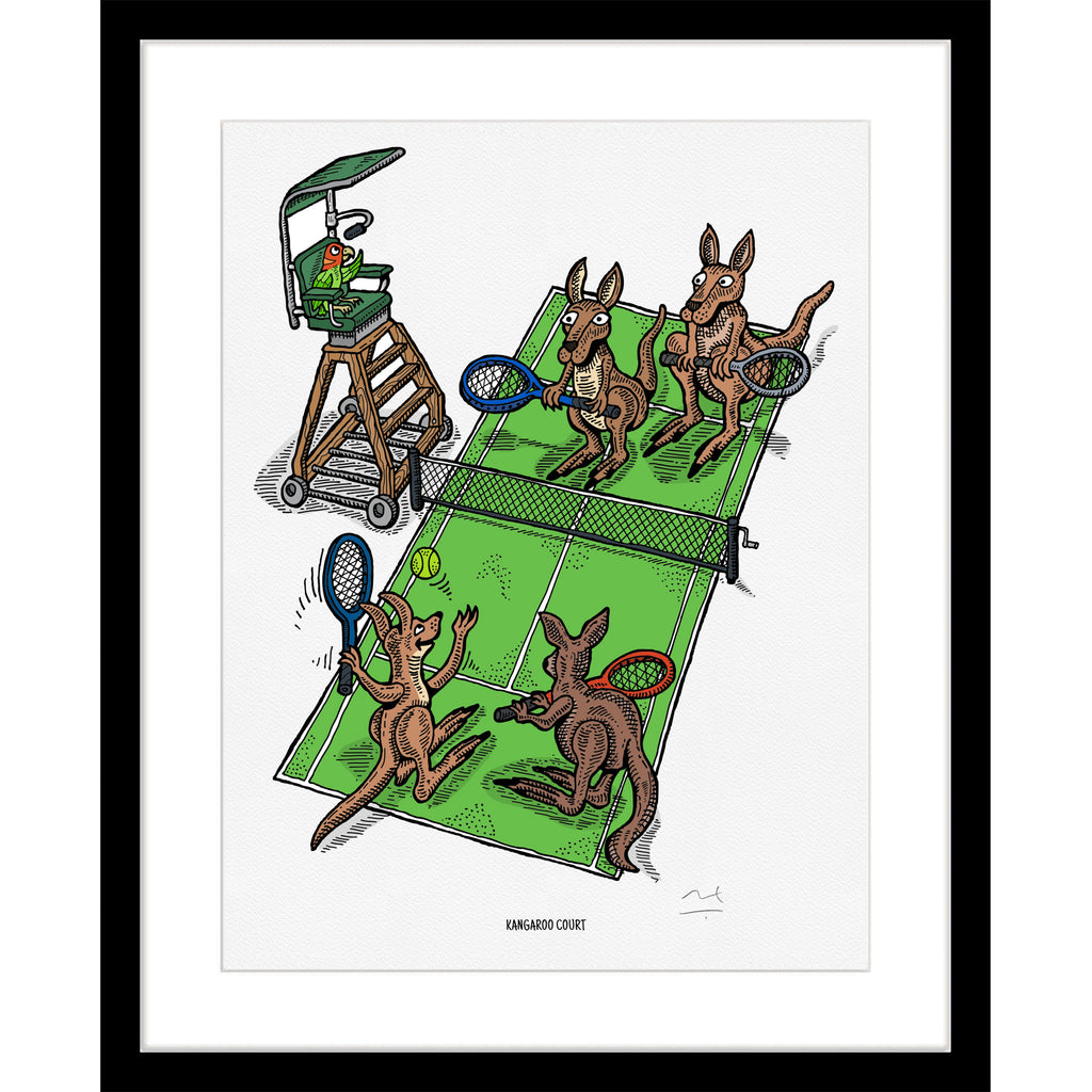 Limited Edition Art Print: Kangaroo Court