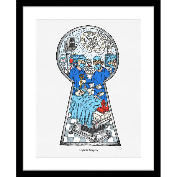 Limited Edition Art Print: Keyhole Surgery