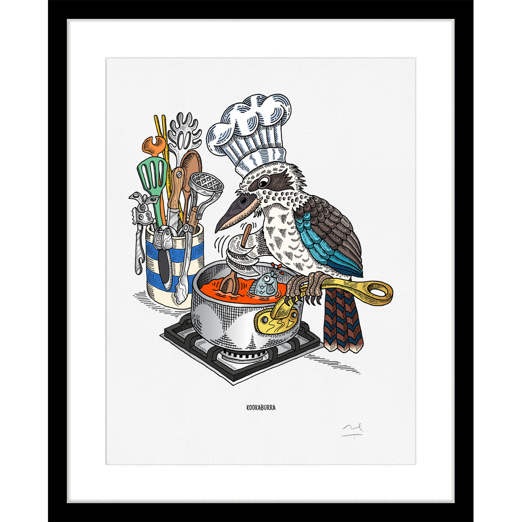 Limited Edition Art Print: Kookaburra