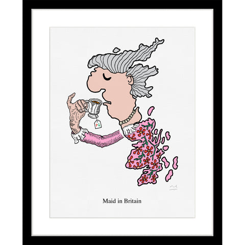 Limited Edition Art Print: Maid in Britain (please rotate me!)