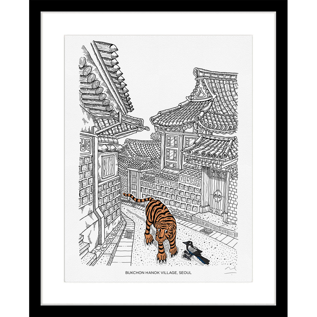 Art Print: Bukchon Hanok Village, Seoul
