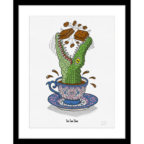 Limited Edition Art Print: Tim Tam Slam