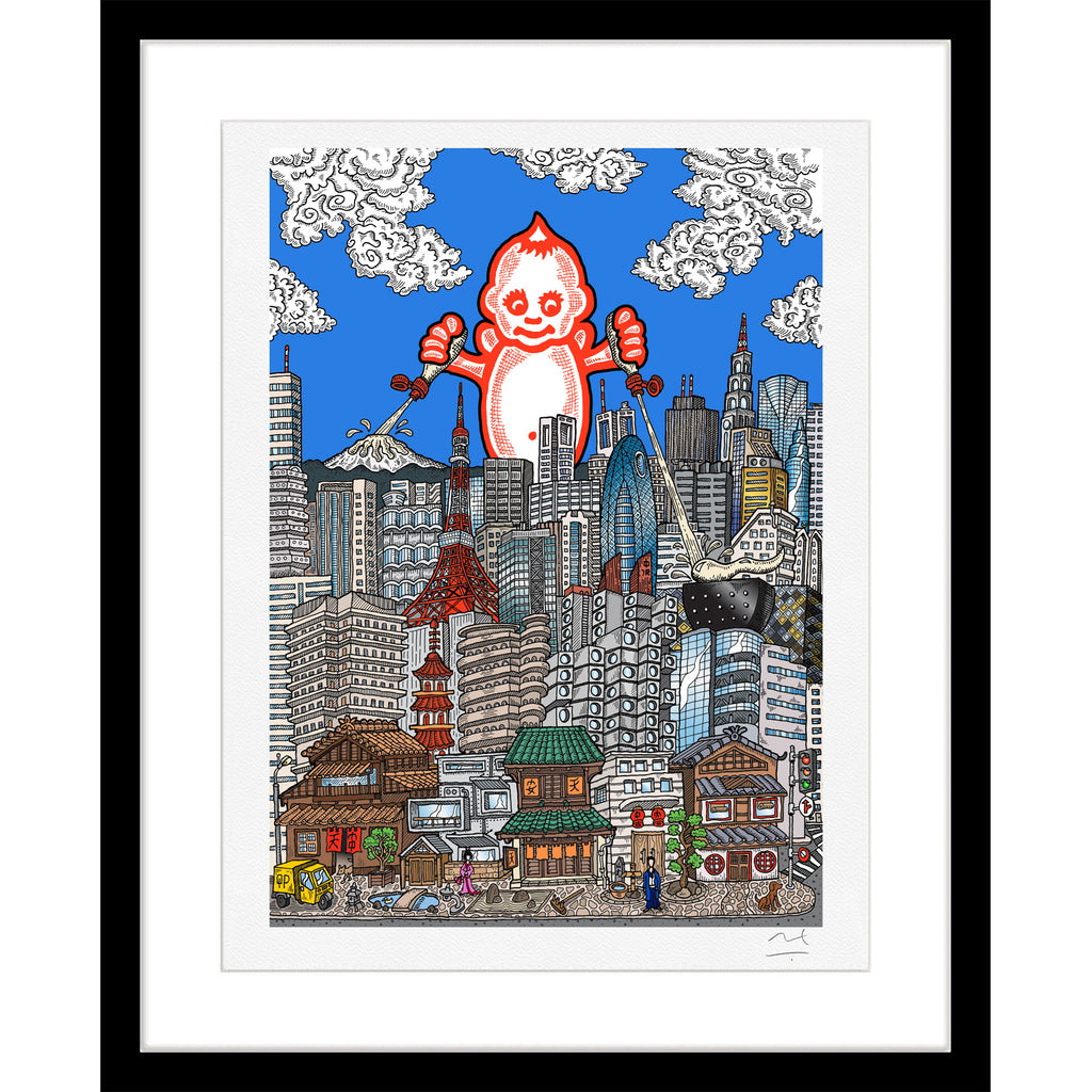 Limited Edition Print: Kewpie visits Tokyo