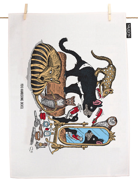 Tasmanian Devil Tea Towel