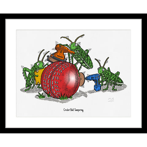 Limited Edition Print: Cricket Ball Tampering