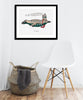 Limited Edition Art Print: Ferry Penguin