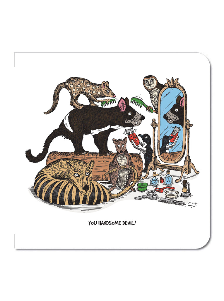 Greeting card: Tasmanian Devil