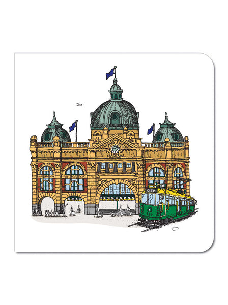 Flinders St Station Greeting Card