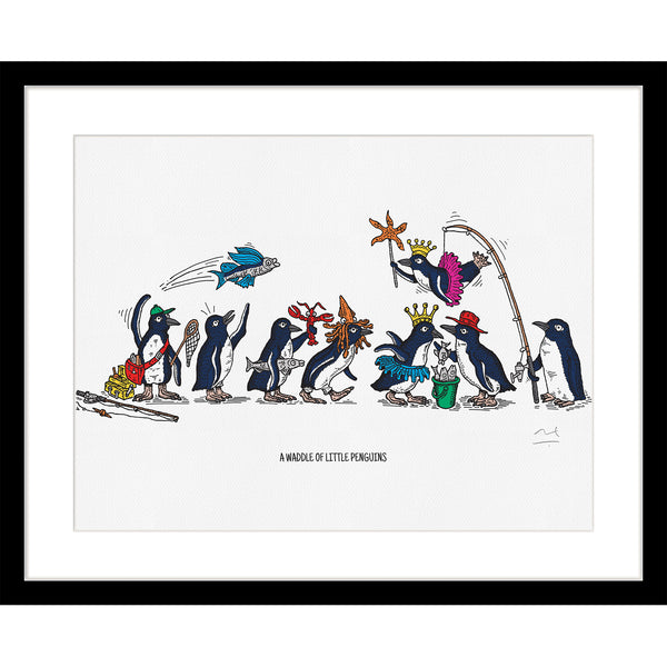 Fine Art Print: A Waddle of Little Penguins