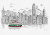 Art Print: Hong Kong Harbour