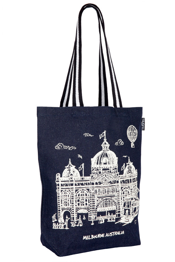 Wholesale Denim Tote Bags, Custom Printed Denim Tote in Bulk