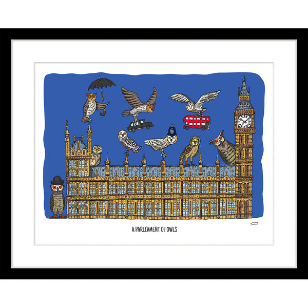 Art Print: A Parliament of Owls