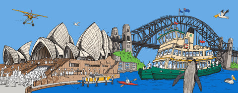Large Canvas Prints: Sydney Harbour