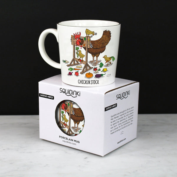 Porcelain Mug: Chicken Stock/Coq au Vin