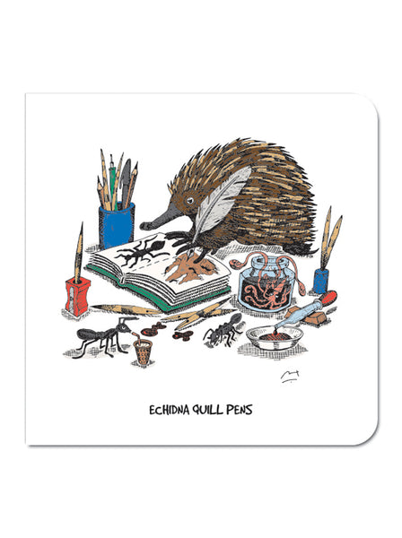 Greeting Card: Echidna Quill Pens